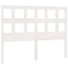 VidaXL Headboard White 145.5x4x100 Cm Solid Pine Wood 818921
