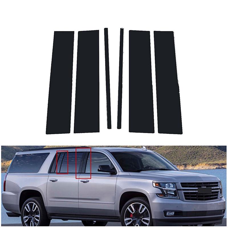 Автомобильные стойки, накладка на дверь, окно, наклейка, Стайлинг для Chevrolet Suburban/GMC Yukon XL 2015-2020, аксессуары