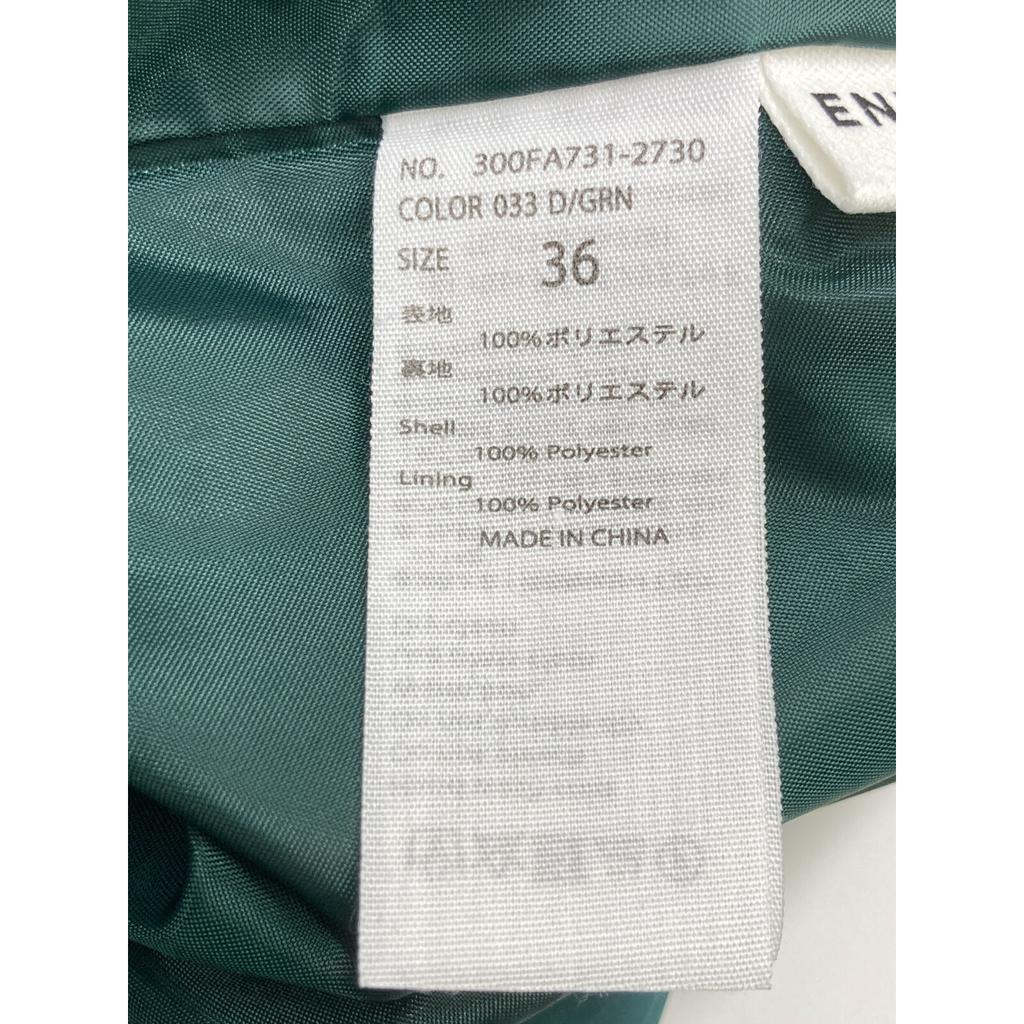 ENFOLD 22AW ЗЕЛЕНАЯ ПОЛИЭСТЕРОВАЯ МНОГОСЛОЙНАЯ ЮБКА-БАЛЛОН юбка 36 зеленыйБ/У