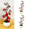 An Artificial Plum Flower Pot for Weddings, Parties, Home Decor - Realistic Floral Arrangements for Hotels, Restaurants, Bars and Wall Decor