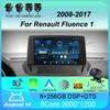 Автомобильное радио Android 14 Wireless Carplay Auto для Renault Fluence 1 2008-2017 Мультимедийный проигрыватель Навигация Стерео GPS Головное устройство DSP