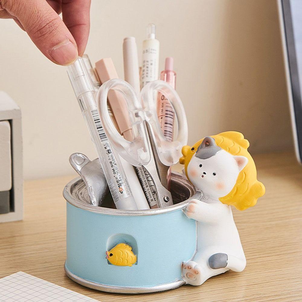 Gardening Room Decor Cartoon Animal Ornaments Pencil Stand Container School Office Supplies