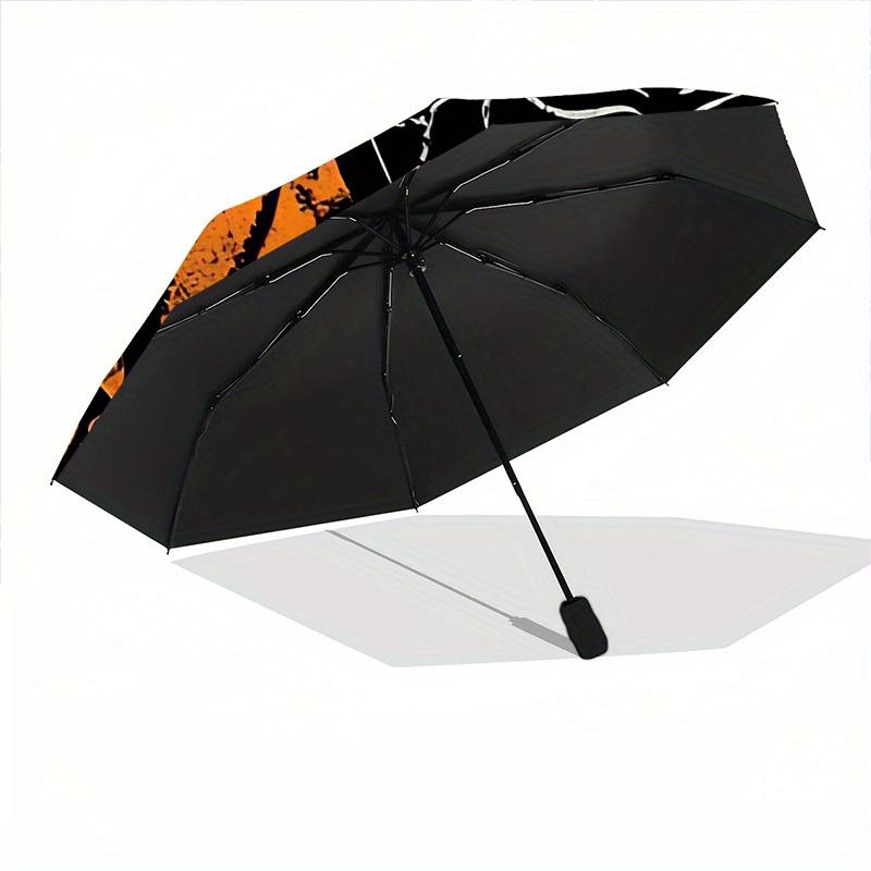 1pc Game of Thrones Map Automatic Folding Personality Personality Cute Umbrella, Portable Collapsible Design, 8-Rib Iron Frame, All-Season Casual Outd