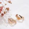 Fashion 18k Rose Gold Plated Latest Stylish Copper Zircon Earrings for Women and Girls