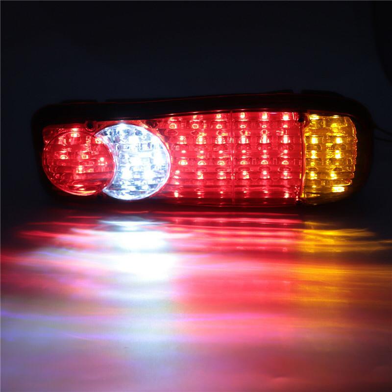 2 ШТ 12В/24В 46LED Задний фонарь для прицепа Пара Пилоты Светодиодные Задние части прицепа Освещение для грузовика автомобиля Задние фонари Задние фонари для трактора