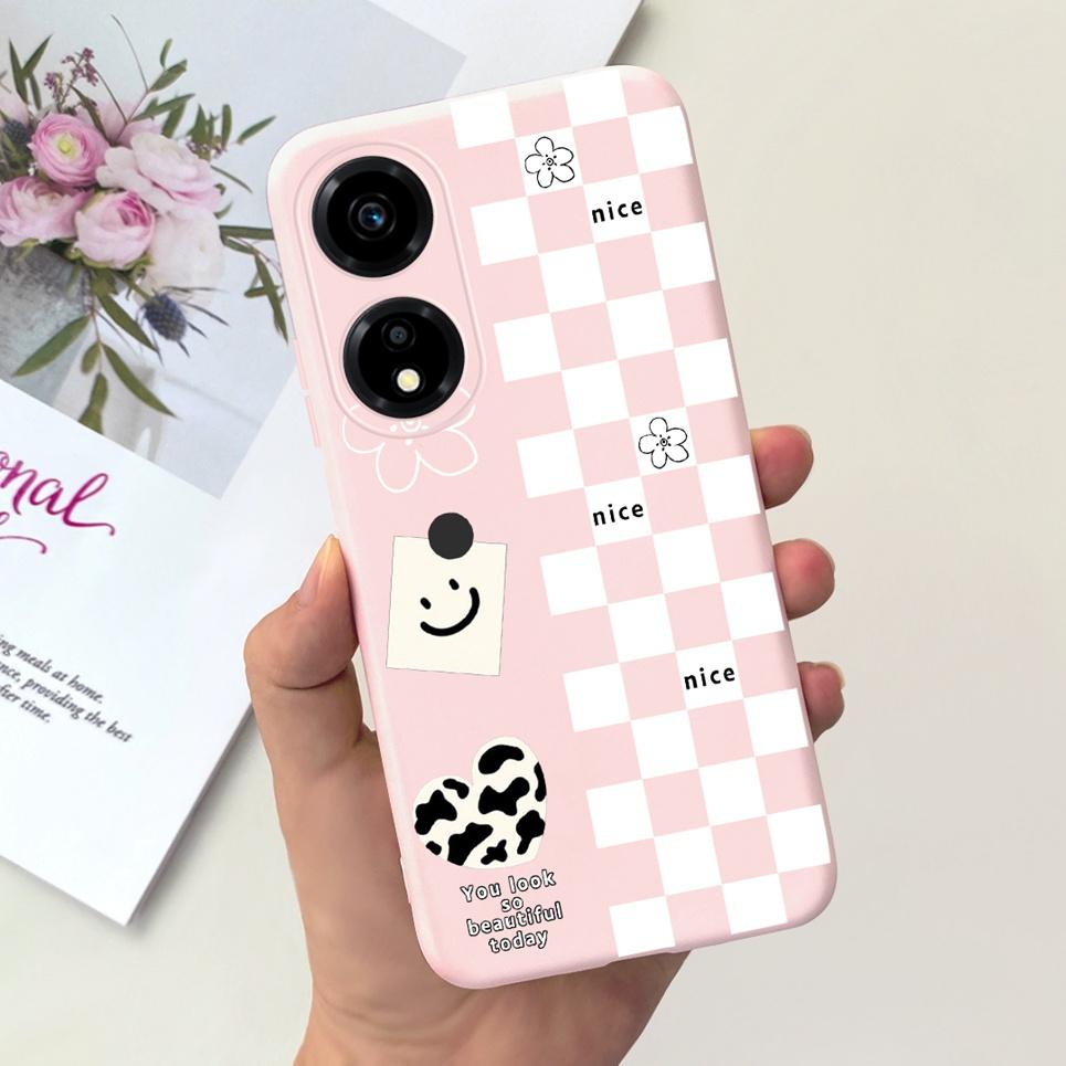 Женский модный девичий чехол для телефона для Honor X5 Plus HonorX5 Coque Funda Цветочный узор Мягкий силикон Funda Huawei Honor X5 Coques