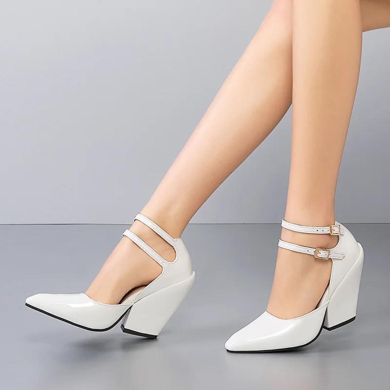 2024 Весна Новая мода танкетка женская обувь неглубокий носок острый нос повседневная универсальная элегантная горячая распродажа высокие каблуки женская обувь