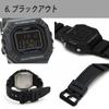 Casio Casio Square Digital W-218H-1B полностью черные часы для мужчин, женщин, детей, школьников, студентов старших классов, тонкие, легкие, водонепроницаемые