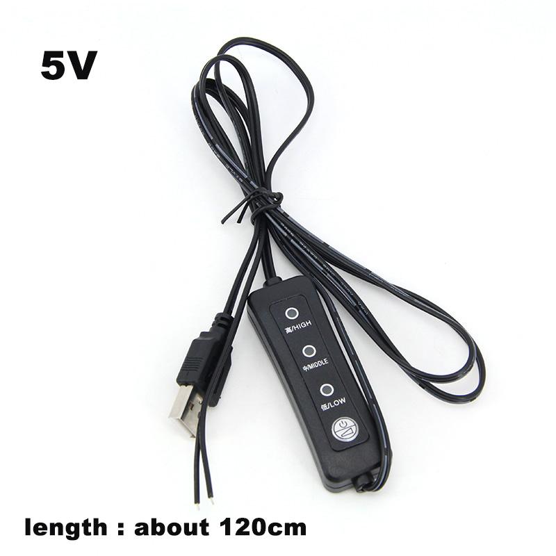 5 В 12 В USB 2.0 DC Mirco Male Female Cable Switch Регулируемый блок питания зарядный разъем ремонтный шнур для DC USB Вентилятор охлаждения