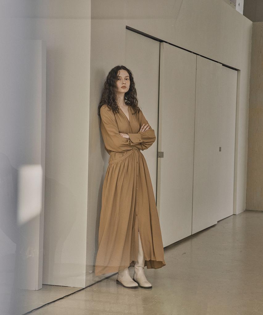 Kkeulle Mystic Dress_Camel