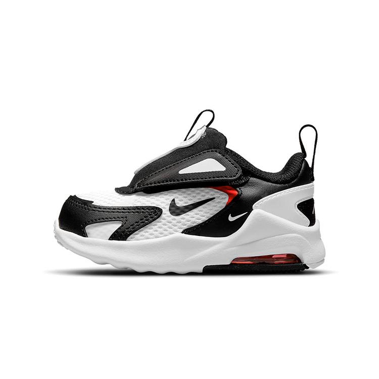 Nike Air Max Bolt Амортизация Устойчивость к истиранию Низкие Детские Кроссовки Черно-белые Для Младенцев и Малышей CW1629-100