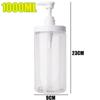Large Capacity Pump Bottle Dispenser PET Shampoo Lotion Container Durable Press Bottle  Shower Gel