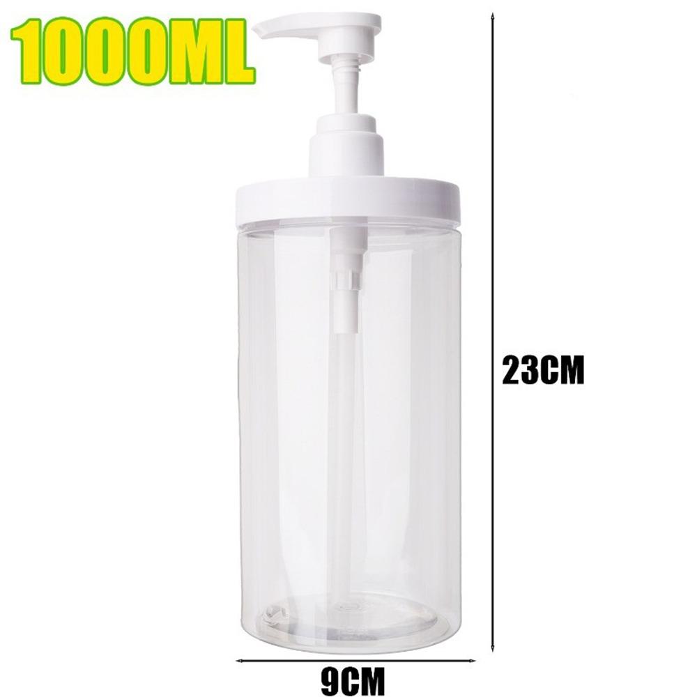 Large Capacity Pump Bottle Dispenser PET Shampoo Lotion Container Durable Press Bottle  Shower Gel