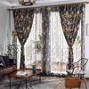 Vintage Garden Coarse Cotton Floral Printed Semi-blackout Bedroom Study Living Room Curtain Window Curtain Decor