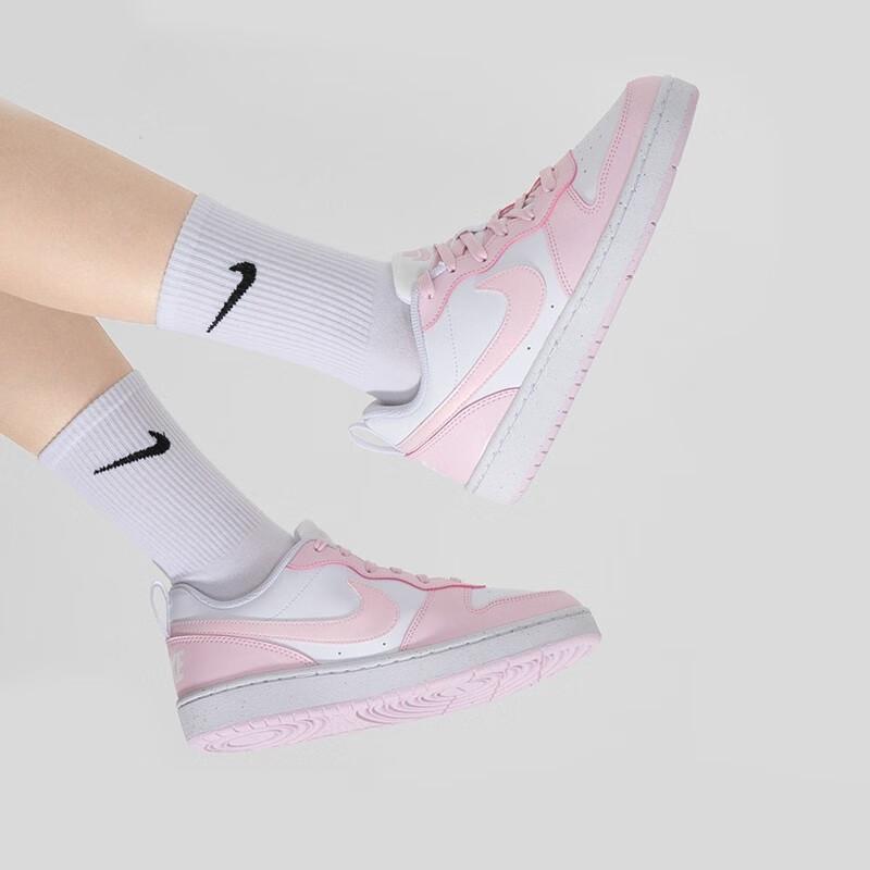 Nike Детские кроссовки Court Borough Low Recraft GS Pink Foam White DV5456-105