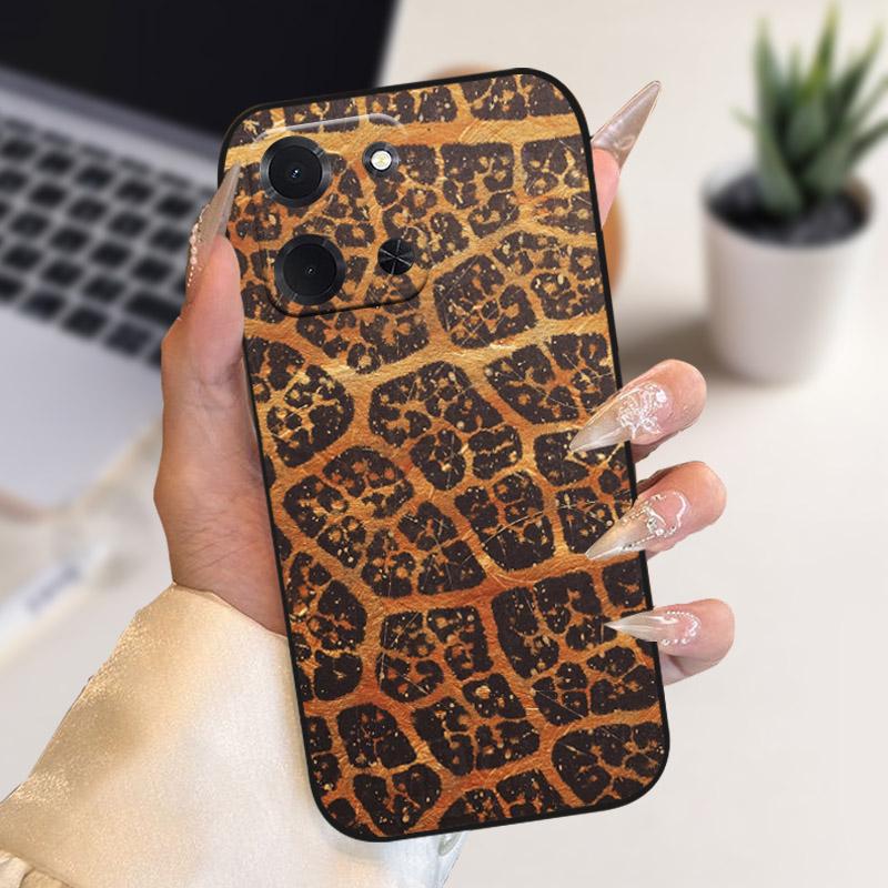 Чехол для телефона Xiaomi Poco C85 5G Роскошный чехол с принтом Льва, Волка, Цветка Мягкий силиконовый ТПУ Задняя крышка для POCO C85 POCOC85 173мм