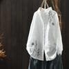 X Trendy Retro Embroidered Lapel Shirts for Women - Summer 2023 Collection