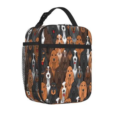 Bestselling Cocker Spaniel Pattern In Different Colors Nautical Outdoor Lunch Bag Home To Go Cooler Lunch Bag