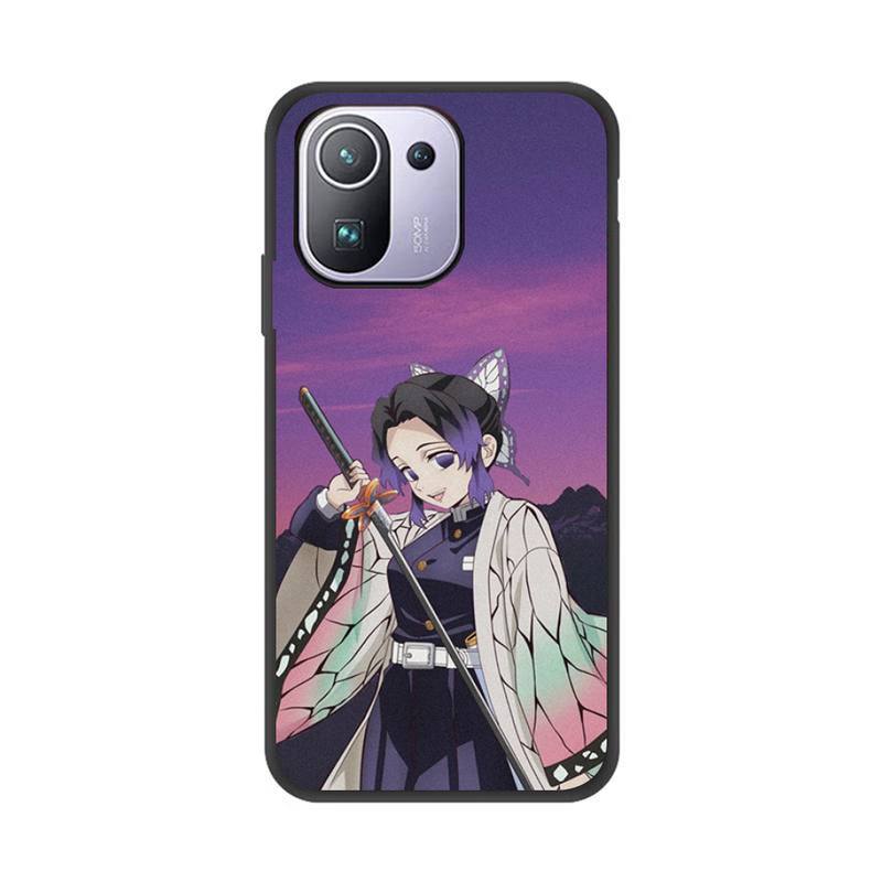 Чехол для телефона Demon Slayer Kochou Shinobu для Xiaomi Redmi 8A 9 K30 Pro 9A Note 8T Note 8 9 Pro TPU Мягкий силиконовый черный чехол