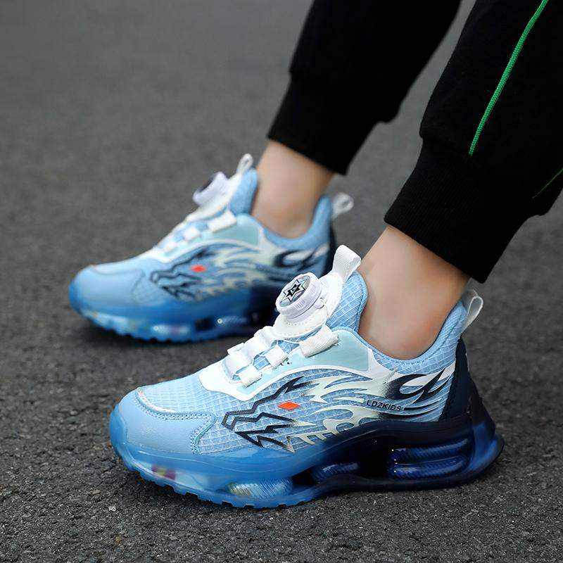 Детская обувь Повседневная обувь Обувь для родителей и детей Модная обувь Детская трендовая универсальная повседневная модная обувь с вращающимися пуговицами Баскетбольная обувь