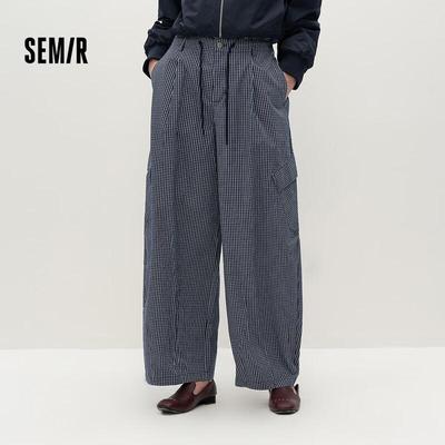 Женские плиссированные брюки карго свободного кроя Semir