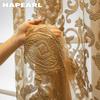 1 шт. NAPEARL, жаккардовые шторы в европейском стиле, коричневые тюлевые шторы для гостиной, спальни, домашний декор