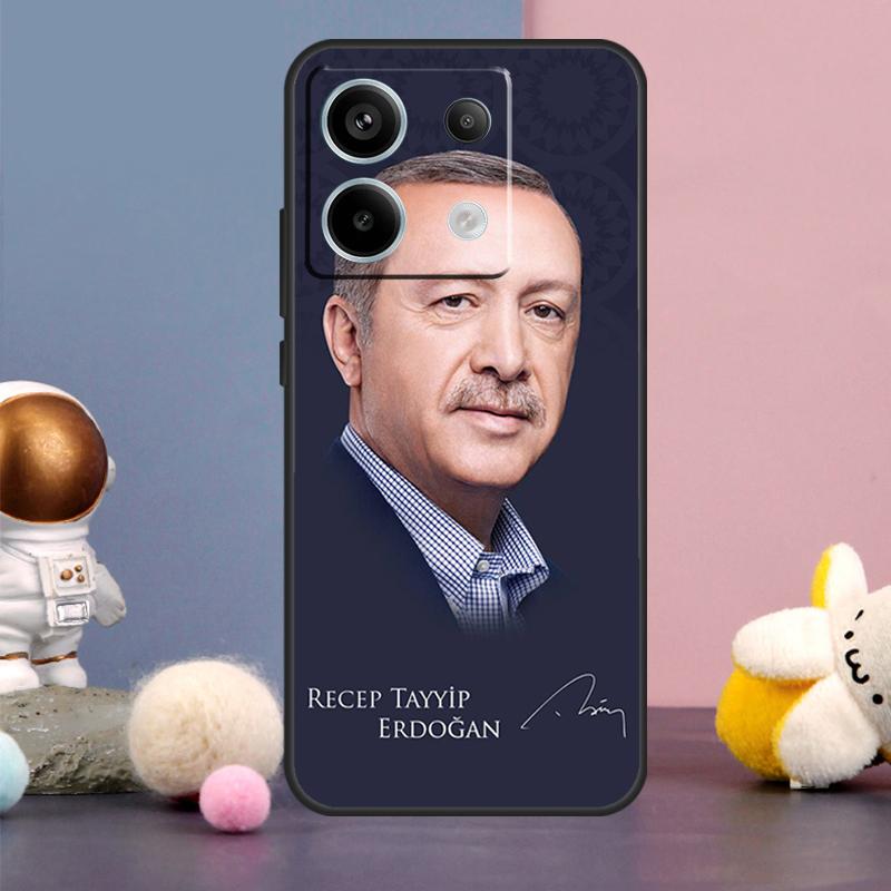 President Turkey Recep Tayyip Erdogan Cover For Xiaomi Redmi Note 13 12 11 9 10 Pro 12S 11S 10S 9S Redmi 13 12 10C 12C 13C Case