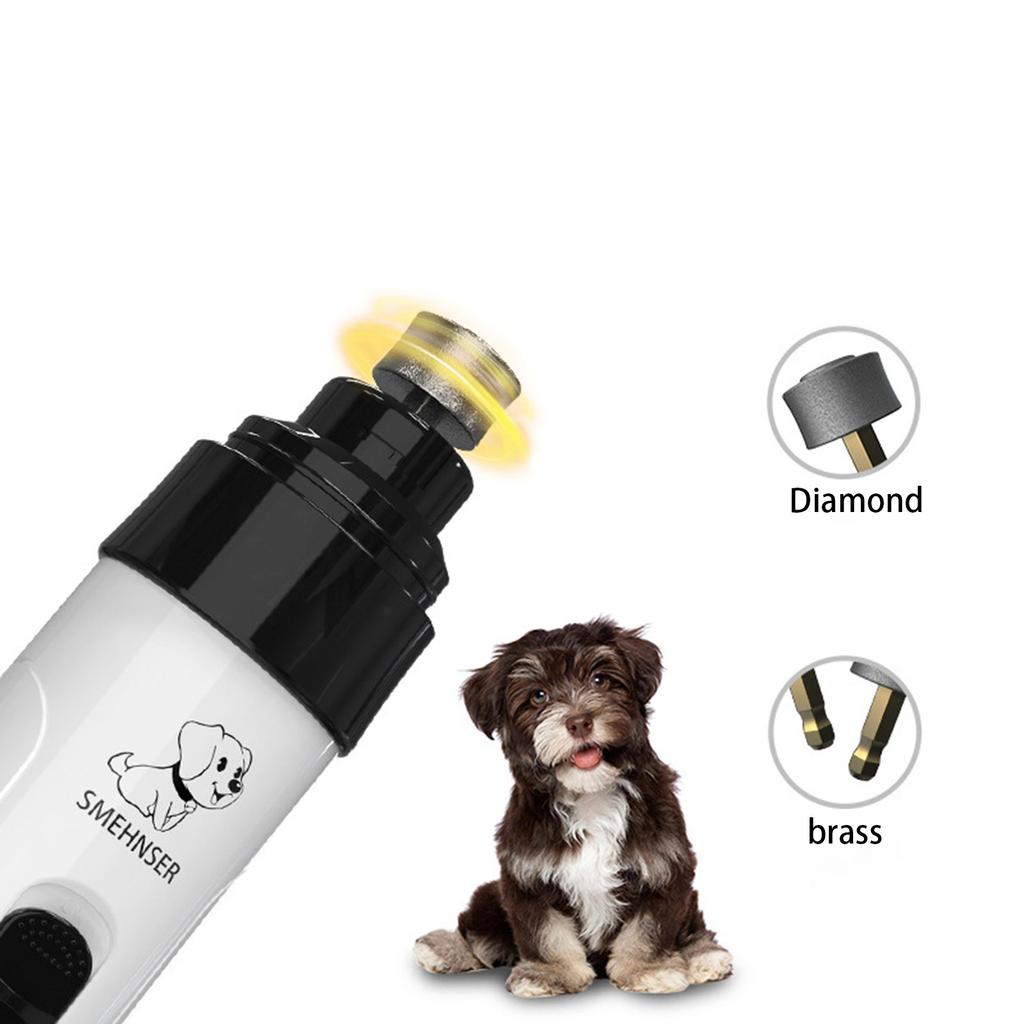 Машинка для стрижки ногтей для домашних животных, электрические кусачки для ногтей для собак, аккумуляторные кусачки для кошек, набор светодиодных кусачек для ногтей