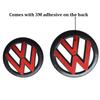 O4ABS 2Pcs Car Front Grill/Rear Emblem Lid Covers Logo Sticker For Volkswagen VW GOLF 5 6 7 8 MK5 MK6 MK7 MK8 POLO Scirocco