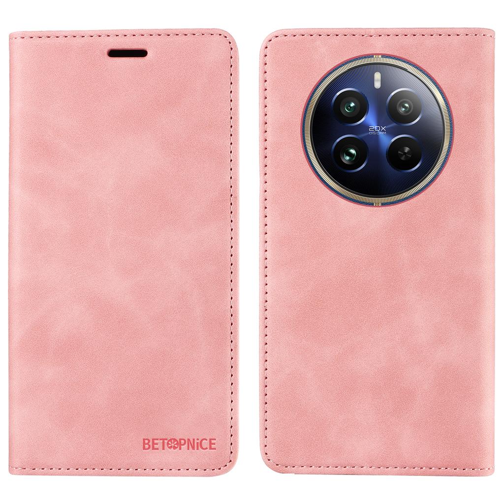 BETOPNICE 003 Для Realme 13 Pro 5G (Глобальный)/13 Про+ 5G (Глобальный)/P1 Pro 5G/12 Pro+ 5G/12 Pro 5G Кошелек Чехол Кожаный Чехол для Телефона Подставка