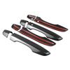 For Honda Civic 16-20 Exterior Door Outer Handle Cover Trim Carbon Fiber Black