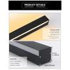 LED Lighting Wall Lamp IP65 Garden AC Long Wall Light Outdoor Waterproof Modern Long Strip 85-256v OutdoorDecoration