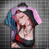 Сексуальная аниме девушка 3D принт футболка топы мужские женские модные спортивные большого размера топы футболки сексуальные девушки летняя футболка детская одежда
