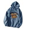 Women's Fleece-Lined Hoodie - Thick, Printed, Loose Pullover for Spring and Autumn