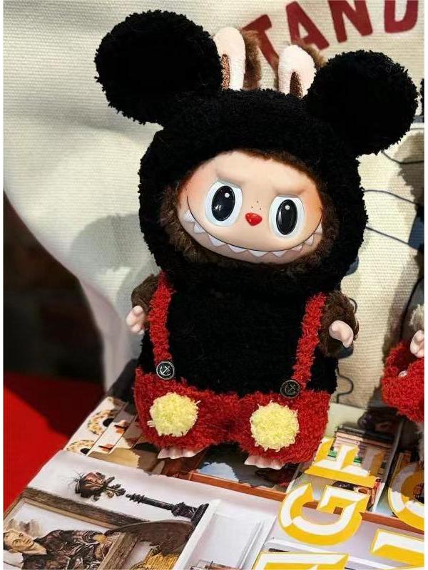 Кукольная одежда Labubu Three Generations - 17 см, наряды для кукол в виде бьющегося сердца, в виде макарон, из винила