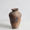 Wabi-Sabi Ceramic Vase: Retro, Handmade Pottery for Zen Flower Arrangements In Homes or Hotels.