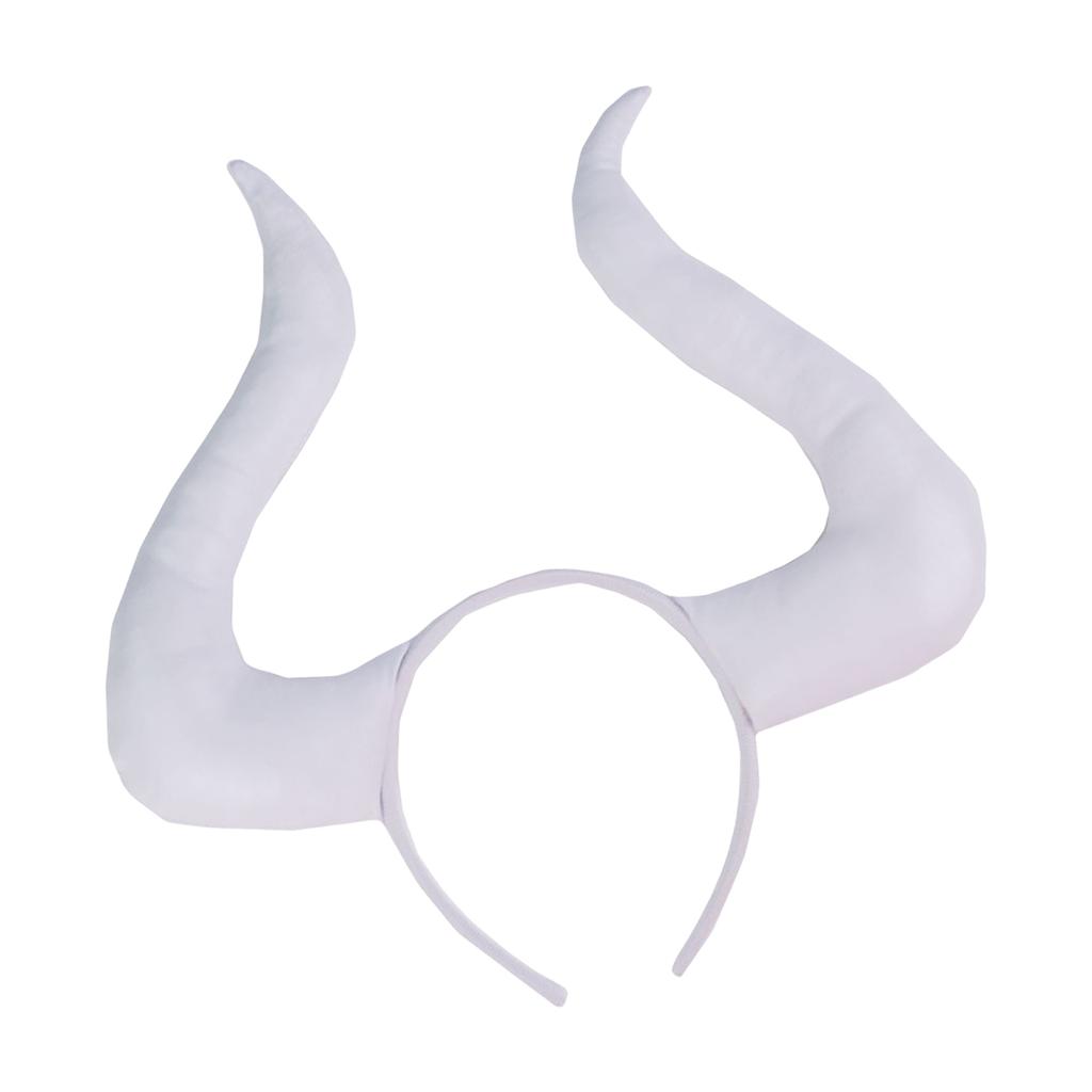 Handmade Cattle Horn Headband Cattle Girls Cosplay Accessories Beast Horns Fursuit Masquerade Halloween Cosplay Party