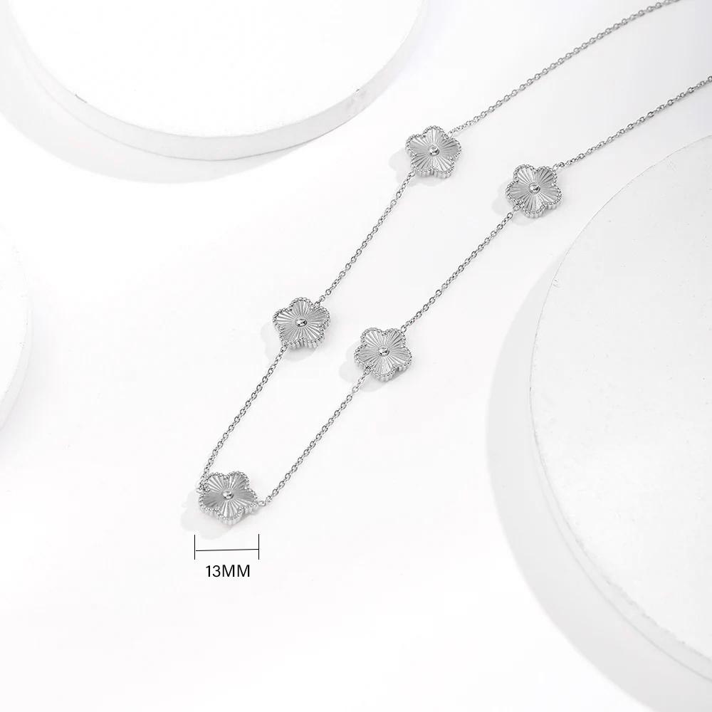 ALTERA Браслет-шарм из нержавеющей стали, горячая распродажа, с золотым покрытием, с клевером, роскошные браслеты с цветком из пяти лепестков, ювелирные изделия для женщин, подарок