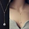 Korean Style Adjustable Pearl Clavicle Necklace for Fashionable Outfits