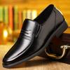 Модная мужская дышащая обувь-лифт с перфорацией, кожаная обувь для платья, весна-лето, увеличение роста, деловая обувь слипоны, формальная офисная обувь