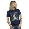 Looney Tunes Mens Bugs Bunny Christmas Fair Isle T-Shirt