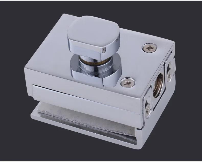 Защелка для стеклянной двери - напольный замок для одной двери в ванную или туалет