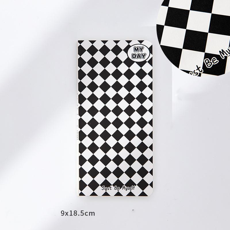 100sheets/pc Check Prints Square Rectangle Sticky Note Notebook Portable Memo Pad Notepad School Supplies