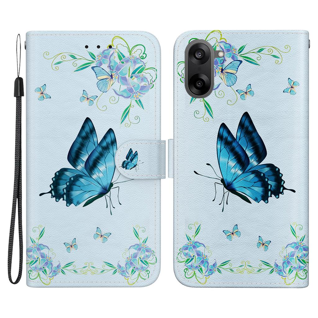 Для OnePlus Nord CE5 5G Кошелек Чехол для телефона Кожаный чехол-книжка с ремешком, с принтом узора, защита от падений