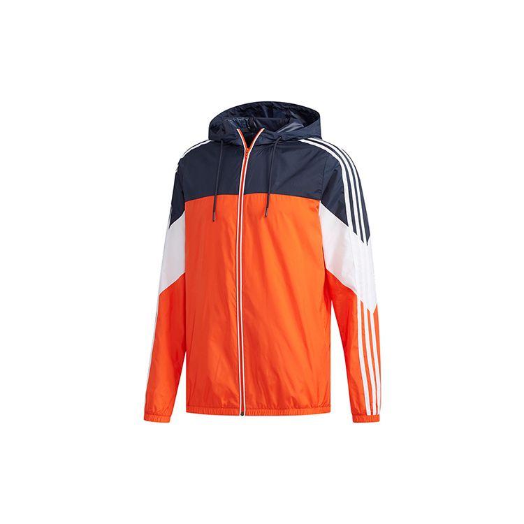 Adidas Neo Cs Ris Wb Colorblock Повседневная спортивная куртка Мужская верхняя одежда Ярко-оранжевый FH6631