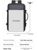 Expandable Multifunctional Business Travel Backpack - Solid Color, Minimalist Design for Cross-Border Trips