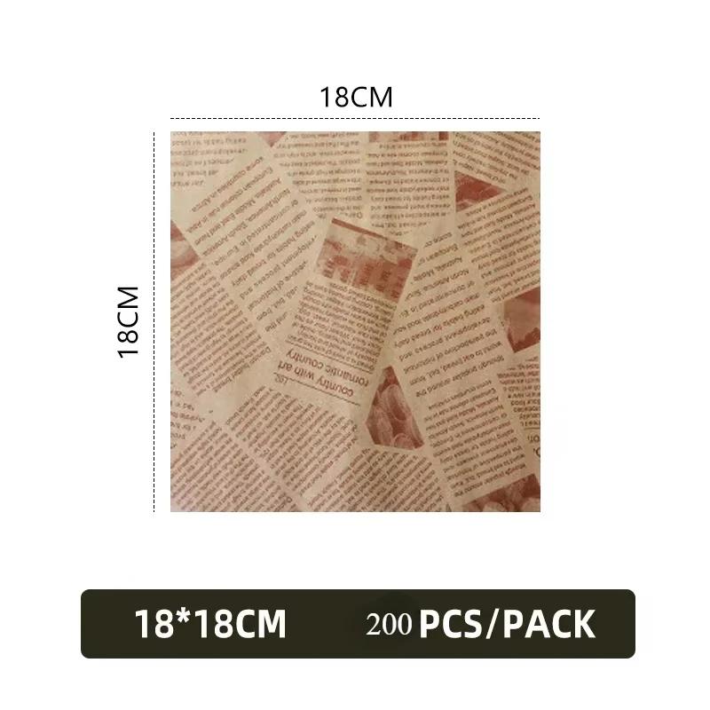 100/1000 шт. Маслостойкая бумага для упаковки булочек для бургеров, жареной пищи, сэндвичей, бумага для жарки во фритюре, выпечки в духовке, тарелка, аксессуары