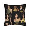 New Kpop Style Girls Katseyes Pillow Cover Graphic Cushion Cover Funny Pillow Case For Chair Sofa Home Decor