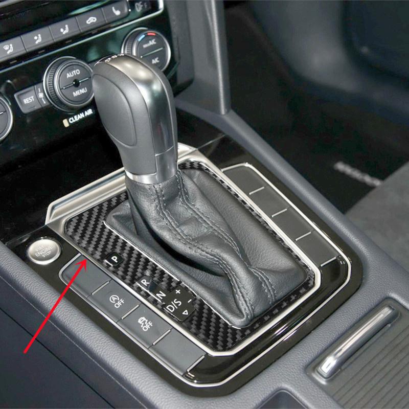 Углеродное волокно, внутренняя отделка салона автомобиля, декоративная наклейка для Volkswagen VW Magotan Arteon, панель переключения передач, накладка
