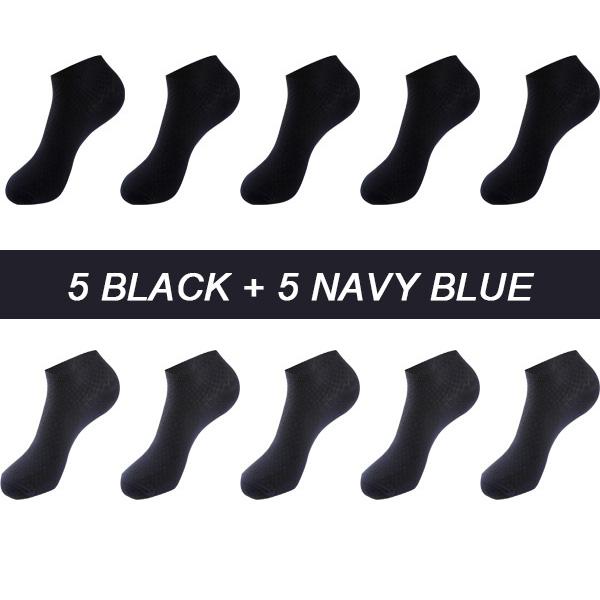 10 пар мужских носков из бамбукового волокна, дышащие компрессионные длинные носки, деловые повседневные мужские носки высокого качества, большие размеры EU38-48